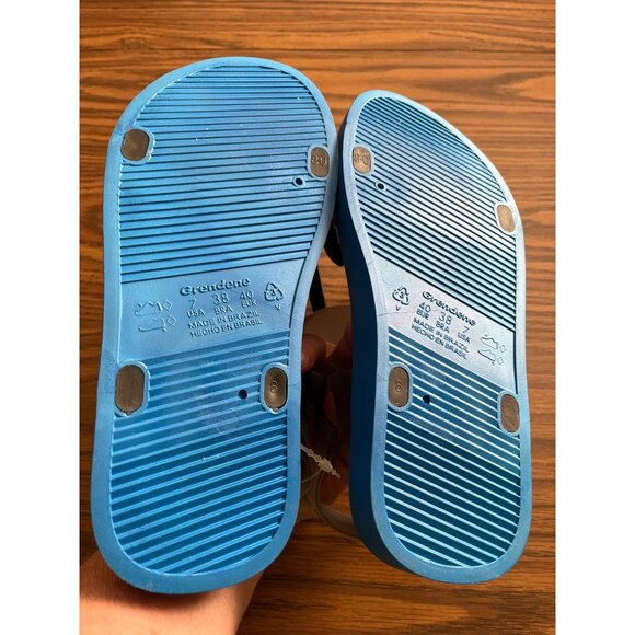 Ozark Trail Grendene blue/clear sandal size 7 - Picture 4 of 5